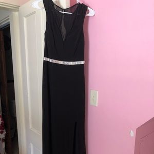 Long black prom dress